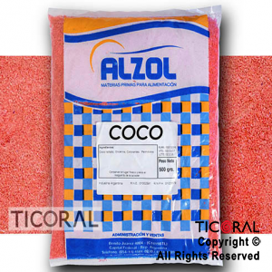 COCO RALLADO ROJO X 1/2 KG ALZOL x 1